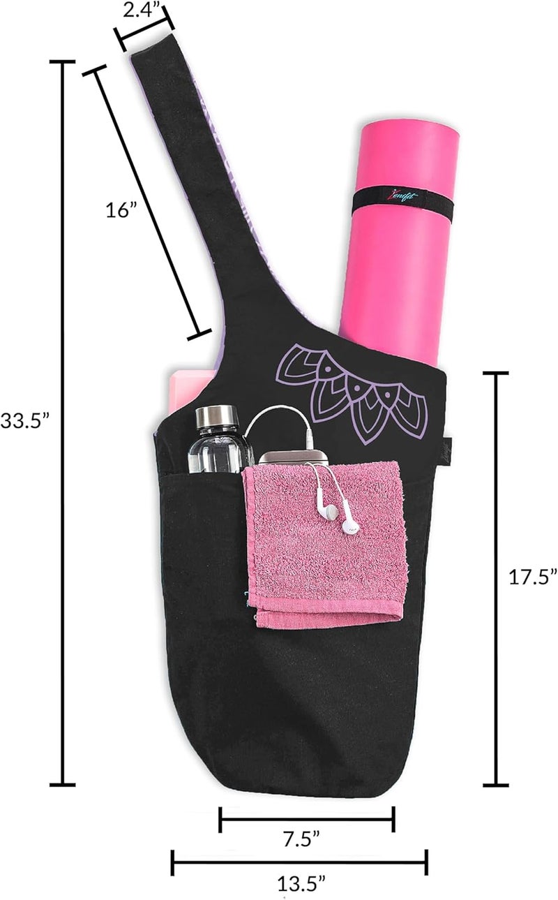 Zenifit Yoga Mat Bag – Versatile Yoga Bag with Mat Straps & Storage Pockets, Holds Yoga & Pilates Mats, Lightweight & Durable - Image 3